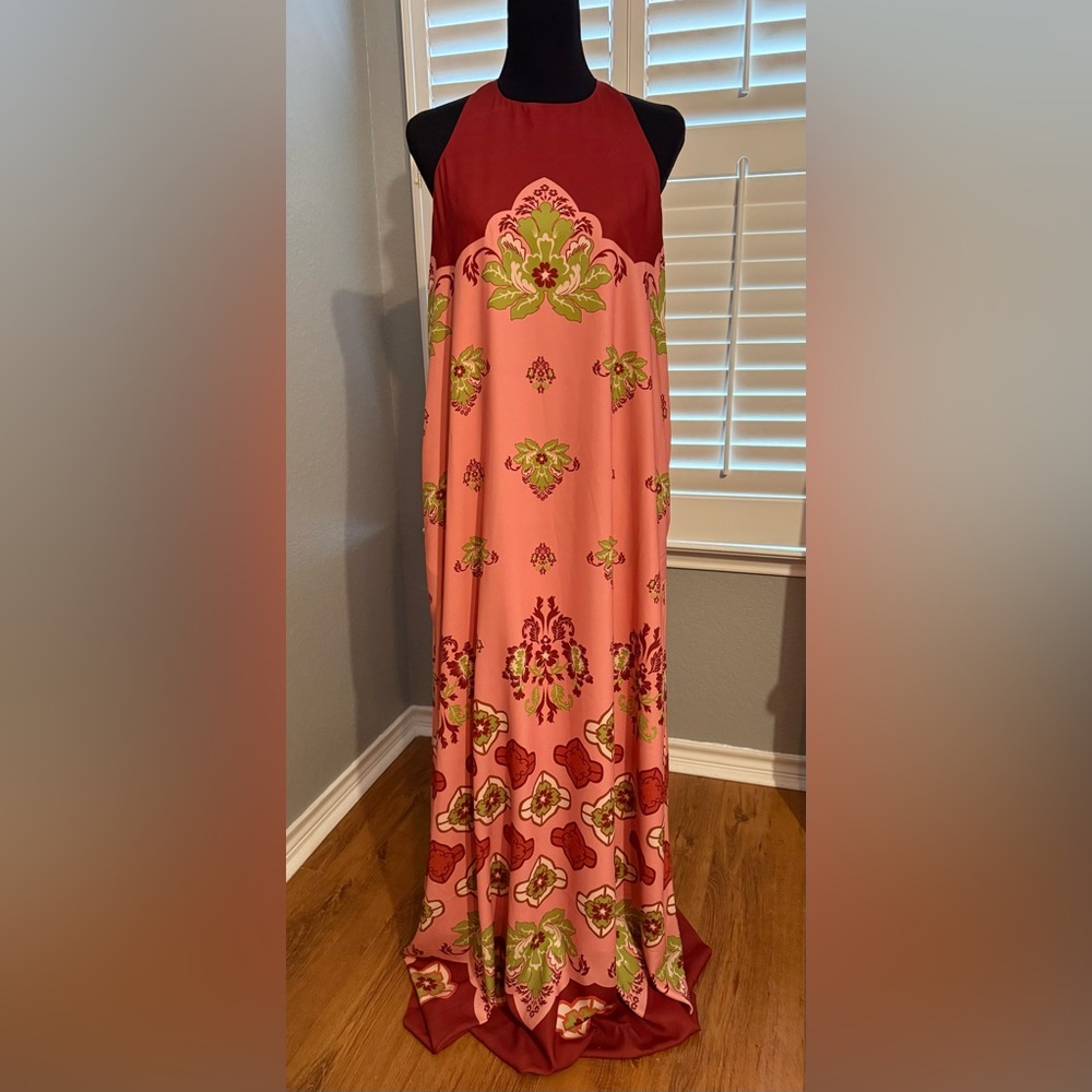 NWT Mestiza New York Adelina Gown Flamingo Flourish Maxi Dress